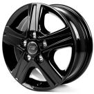 Alu kola BORBET CWD black glossy - černé 7x17