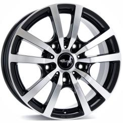 Alu kola RC-DESIGN rc25t schwarz front-poliert (černá-leštěné čelo) 7x17" 5x120 ET55 65,1