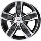 Alu kola AUTEC QUANTRO černá - leštěné čelo 6,5x16