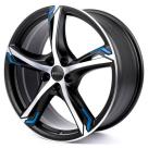 Alu kola RONAL R62 blue - leštěné čelo 7,5x17