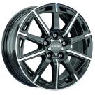 Alu kola RONAL R60 blue - černé, leštěné čelo 6,5x16