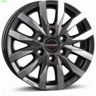 Alu kola BORBET cw6 antracit - leštěné 6,5x16