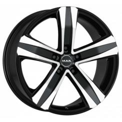 Alu kola MAK stone 5 black mirror 7x17" 5x120 ET55 65,1