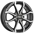 Alu kola MSW x4 černá-leštěné čelo 5,5x14