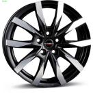 Alu kola BORBET CW5 černé - leštěné čelo 6x16