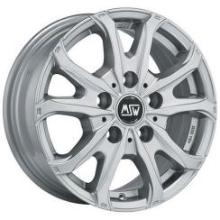 Alu kola MSW 48 van full silver 6,5x16" 6x130 ET62 84,1