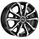 Alu kola MSW 48 van gloss black full polished 6,5x16