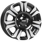 Alu kola CMS C31 diamond black - černé, leštěné čelo 6,5x16