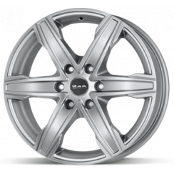 Alu kola MAK king 6 silver stříbrný 6,5x16" 6x130 ET62 84,1