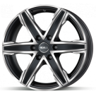 Alu kola MAK king 6 ice black černý leštěný 6,5x16