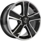 Alu kola ARCASTING mammut nero machined 7x16