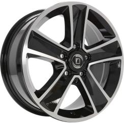 Alu kola ARCASTING mammut nero machined 7x16" 5x108 ET42 65,1