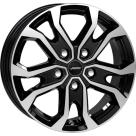 Alu kola AUTEC KS - Kiso schwarz poliert 6,5x16